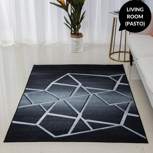 Geometrischer Schwarzer Teppich