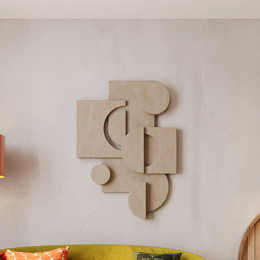 Geometrische 3D Wanddekoration